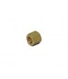 Brass nut 3/8" hole dia 12,5mm h 17mm