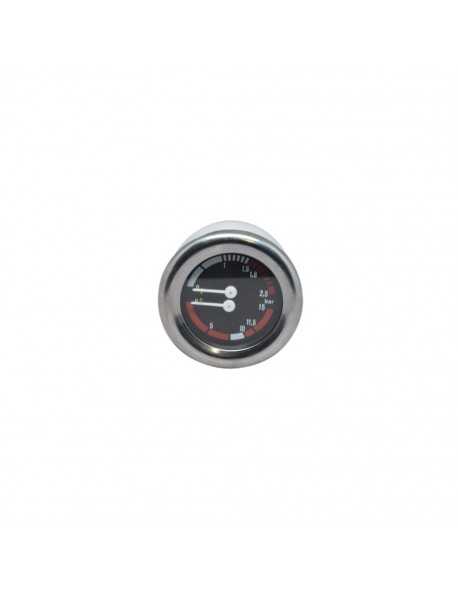 Boiler pomp manometer 0 - 2.5 / 0 - 15 bar 63mm