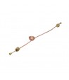 Koperen capillair L.500 mm D.1,27X2,5 spiraal 1/8F 1/8F