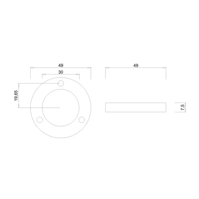 Faema Family/Quick mill grinding blades 49mm