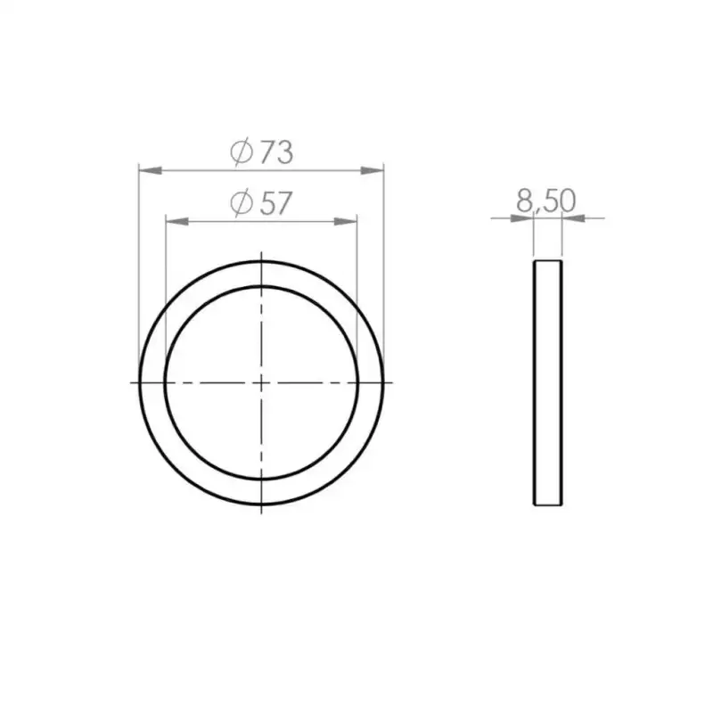 Guarnizione Portafilter 73X57X8.5mm