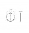 Portafilter guarnizione conica 66x56x6mm