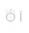 Conical portafilter gasket 66x56x6mm