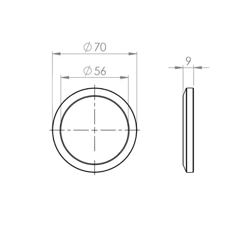 Conical portafilter gasket 71x56x9mm