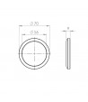 Junta portafiltro cónica La Cimbali 71x56x9mm