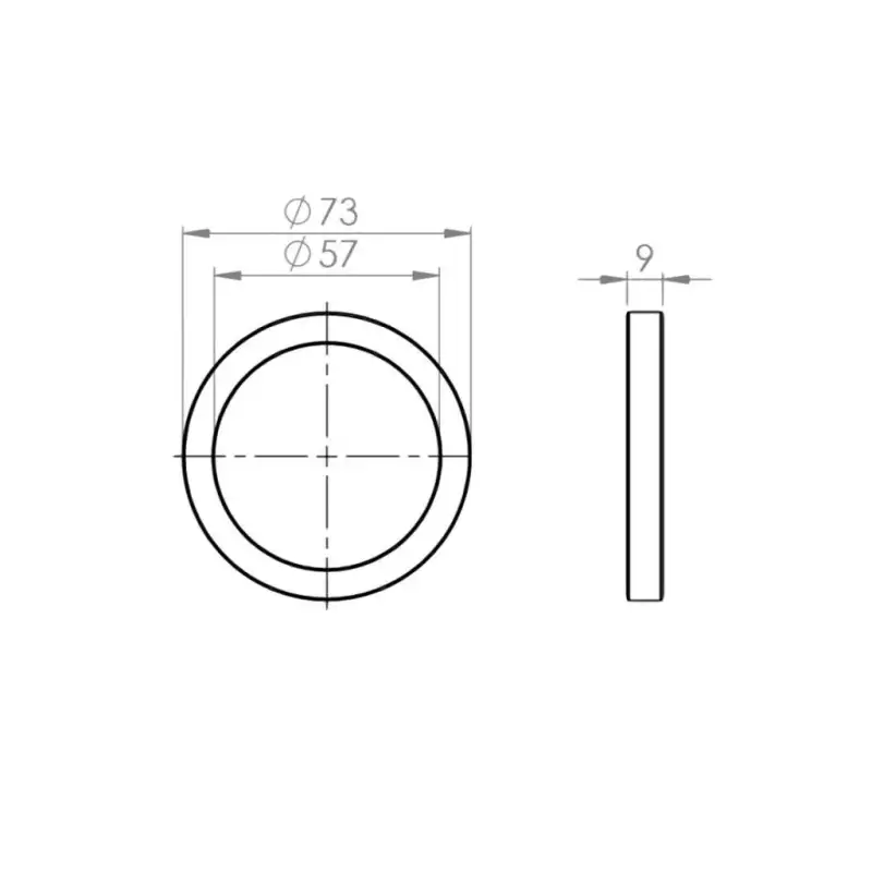 Portafilter gasket 73x57x9mm