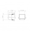 Tappo a saldare diametro 12 mm dado 1/2 "