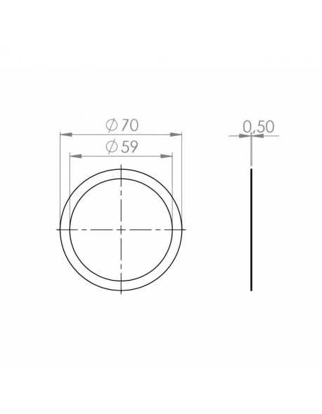 La Cimbali laminilla portafiltro 0.5mm