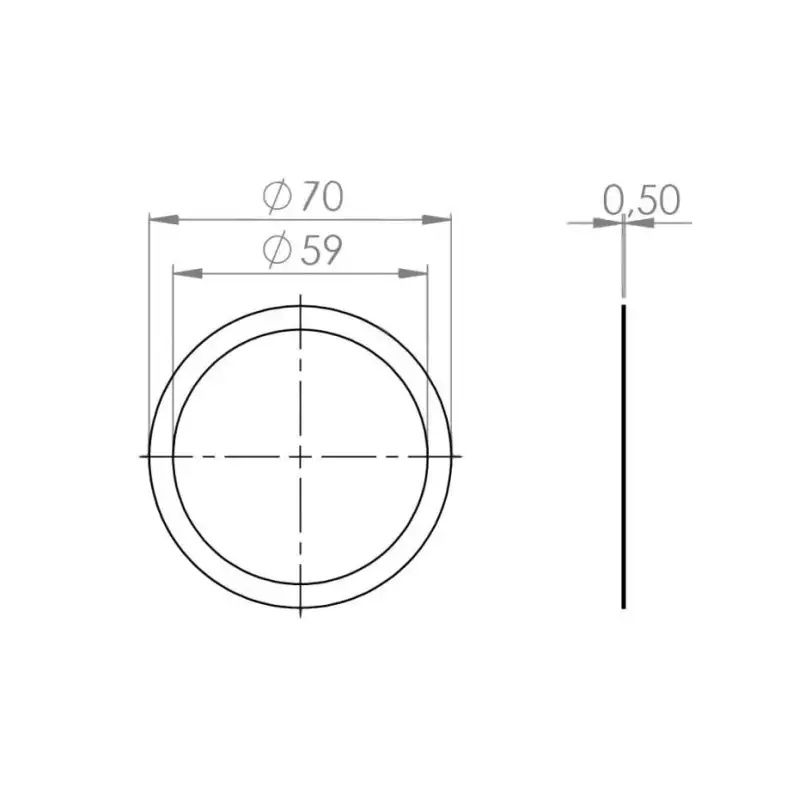 Cale de joint porte-filtre La Cimbali 0.5mm