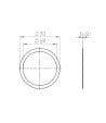 Portafilter gasket shim 70x58x0,5 mm