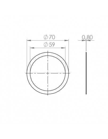 Cale de joint porte-filtre La Cimbali 0.8mm
