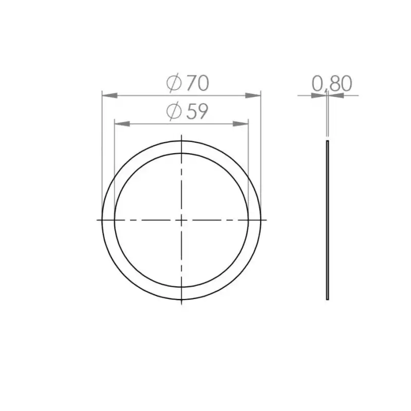 La Cimbali portafilter gasket shim 0.8mm