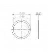 Cale de joint porte-filtre La Cimbali 0.8mm
