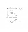 Cale de joint porte-filtre 64x53x0.7mm