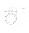 Faema E61 filterholder suplement gasket 0,8mm