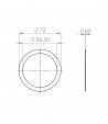 Faema E61 portafilter pakking vuller 0.8mm