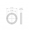 Siebträger dichtung 72X56X.8,5mm