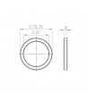 Guarnizione portafiltro 72,5x57x8 mm