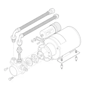 La Cimbali M100-DT espresso machine parts motor and pump